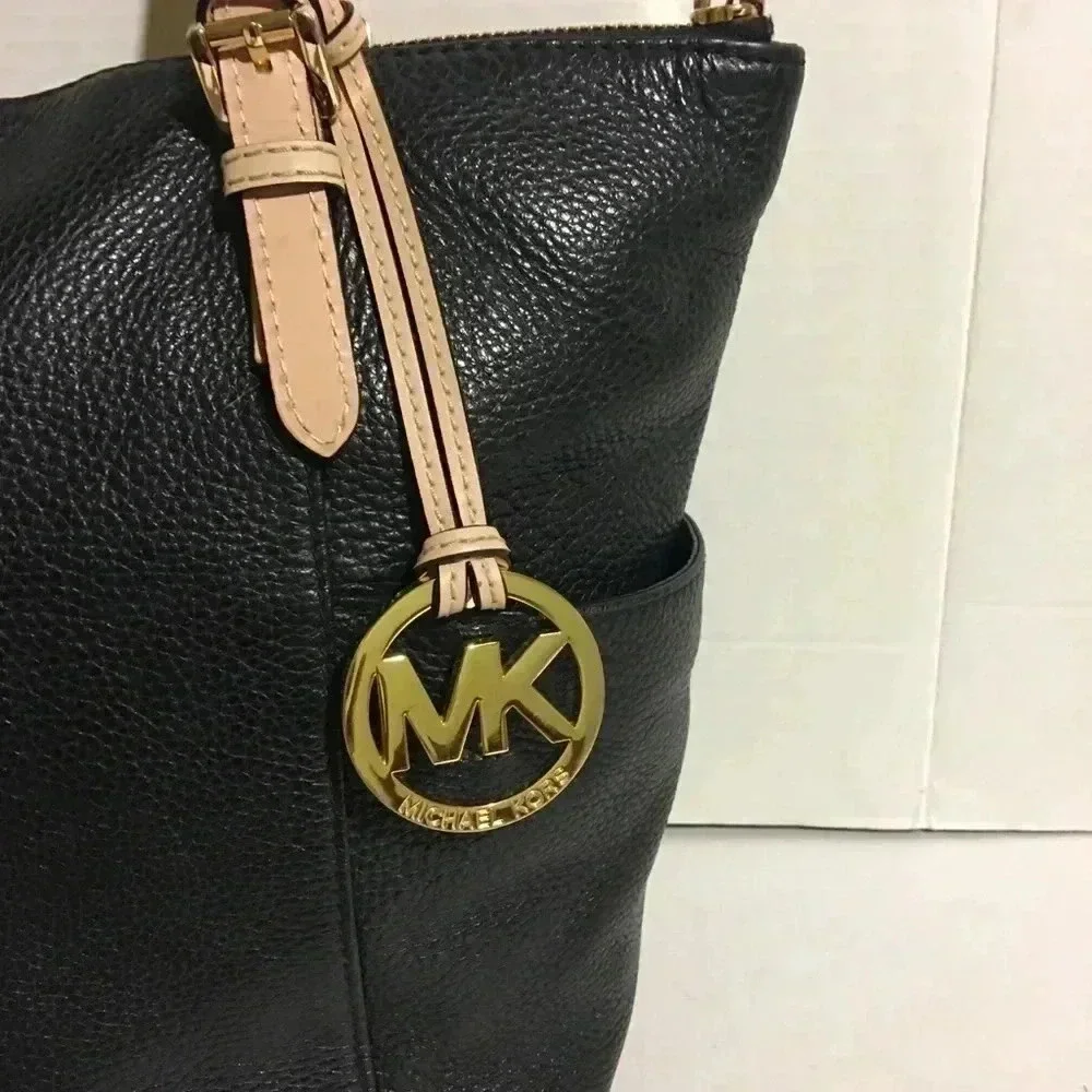 Michael kors Black leather satchel handbag